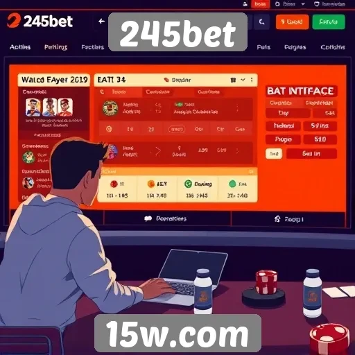 Estudo sobre a interface do usuário da 245bet